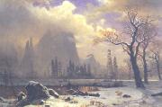 Albert Bierstadt Yosemite Winter Scene china oil painting reproduction